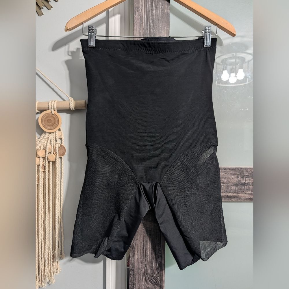 Honeylove  SuperPower  Compression Breathable Sculpt Shorts Size L Black Mesh